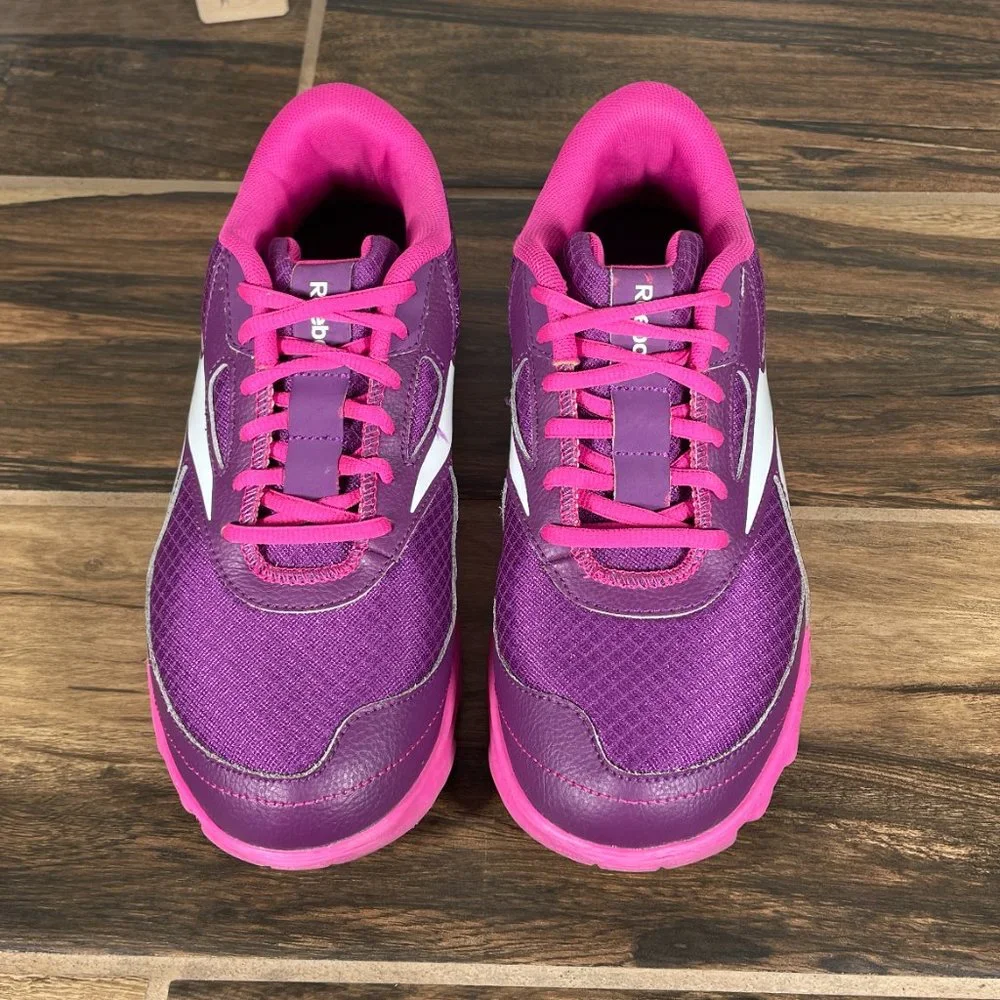 Reebok Yourflex Youth Girl's Size 5.5 Shoes Purple Pink Trainers Sneakers